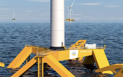 WindEurope : Gazelle Wind Power dévoile sa plate-forme éolienne flottante de 3e génération