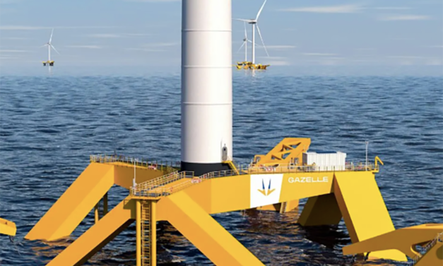 WindEurope : Gazelle Wind Power dévoile sa plate-forme éolienne flottante de 3e génération