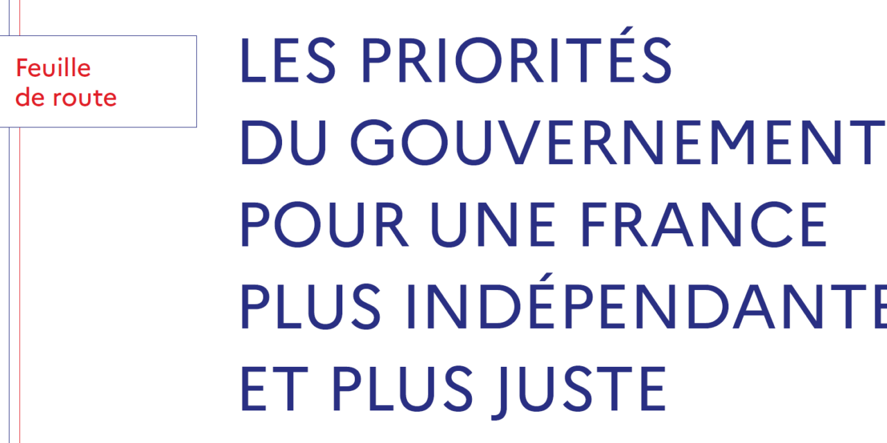 Elisabeth Borne présente sa Feuille de Route sans oublier la PPE.