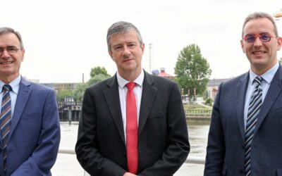Geps Techno avec l’électrolyseur Lhyfe a quitté le port de Nantes pour Sem-Rev