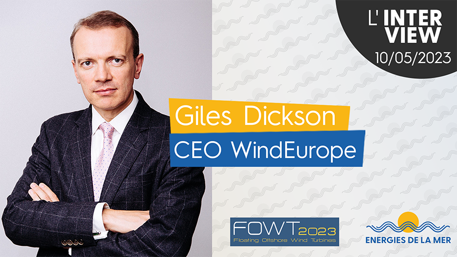 Giles Dickson, président de WindEurope : « Il faut créer une industrie européenne de l’éolien en mer »