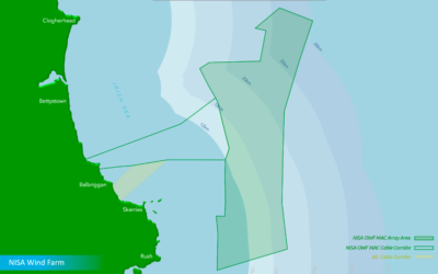 Détail sur les lauréats de la 1ère enchère irlandaise : le parc éolien offshore North Irish Sea Array (NISA) de 500 MW – 3