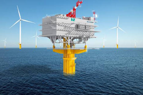 La sous-station électrique offshore Gode Wind 3 construite par Chantiers de l’Atlantique est livrée