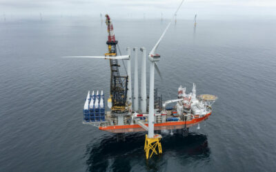 La centaine Vestas V164-10 MW a été installée à Seagreen
