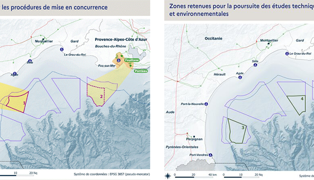 Déminage en Méditerranée des zones de AO6 : RTE lance un appel d’offres