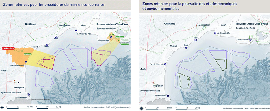 Déminage en Méditerranée des zones de AO6 : RTE lance un appel d’offres