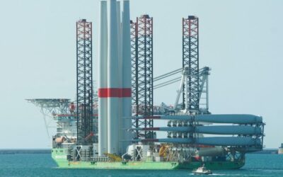 Le parc éolien de Fécamp a sa première éolienne en mer, plus que 70 éoliennes à poser !