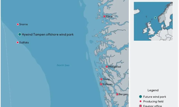 Hywind Tampen, le premier parc éolien flottant au monde construit pour alimenter les installations pétrolières et gazières offshore est opérationnel