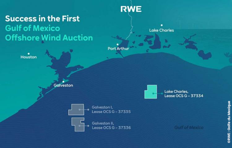 RWE remporte une concession dans le Golfe du Mexique aux Etats-Unis