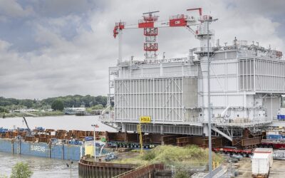 La sous-station offshore Hollandse Kust West Alpha de TenneT a été installée