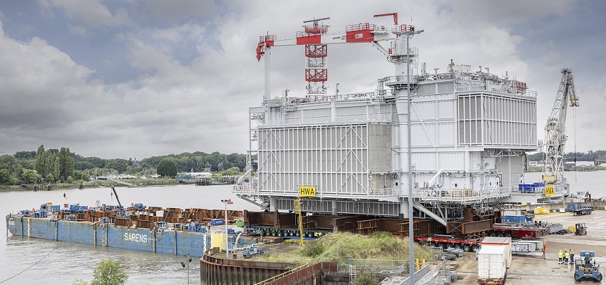 La sous-station offshore Hollandse Kust West Alpha de TenneT a été installée