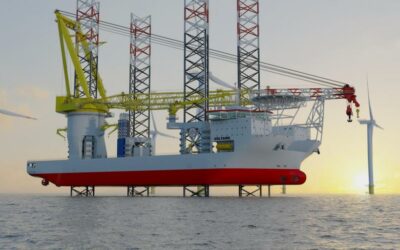 Le navire Voltaire a commencé l’installation des éoliennes Haliade Dogger Bank B