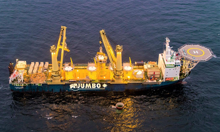 Van Oord confie à Jumbo Offshore des travaux de transport et d’installation the Baltic Eagle offshore wind