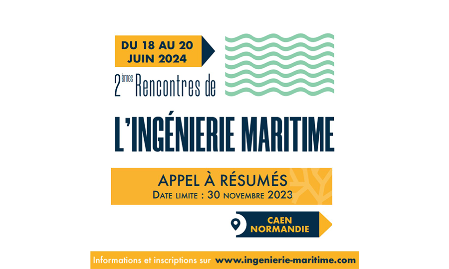 Appel à résumé pour les Rencontres de l’Ingénierie Maritime 2024