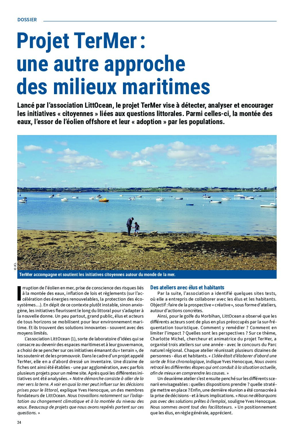 Les territoires face à de profondes transformations, le littoral en fait partie