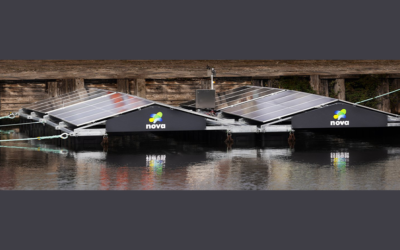 Nova Innovation installe des panneaux photovoltaïques flottants dans le port de Leith