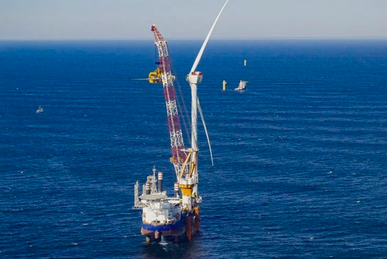 La première éolienne offshore de Siemens Gamesa installée à South Fork Wind
