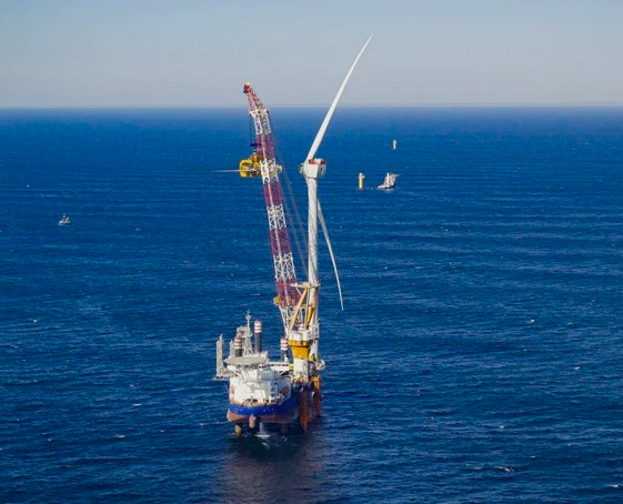 La première éolienne offshore de Siemens Gamesa installée à South Fork Wind