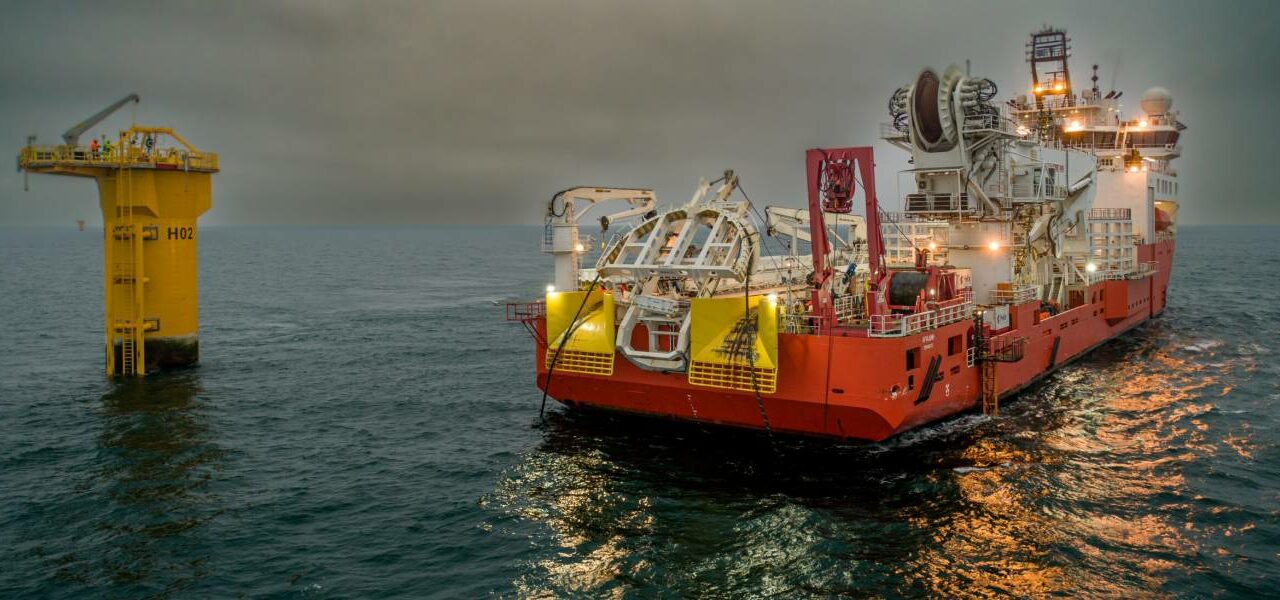 Fécamp : l’installation et la protection des câbles interéoliennes Prysmian sont terminées