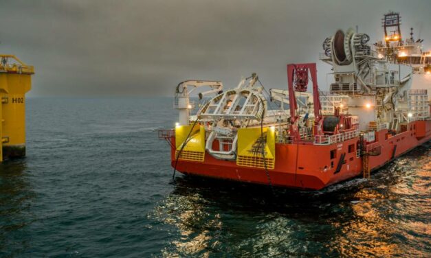 Fécamp : l’installation et la protection des câbles interéoliennes Prysmian sont terminées