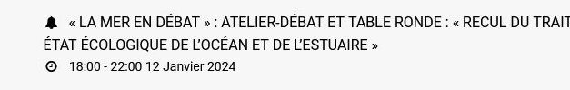 La Mer en débat : les rendez-vous de janvier 2024