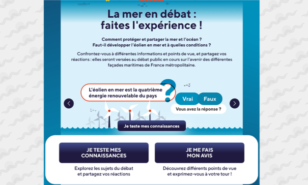 Débat public « La Mer en débat » : Faites l’expérience !