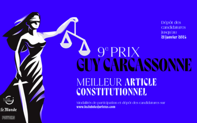 Appel à candidatures j-3 pour le prix Guy Carcassonne