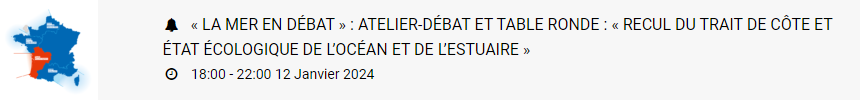 Les évènements à venir et à ne pas manquer « La Mer en Débat », Sécurité des Parcs en mer, Le Café des Chercheurs à Euromaritime, Explorimer