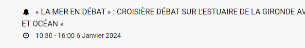 La Mer en Débat : les évènements de la semaine et à venir à ne pas manquer