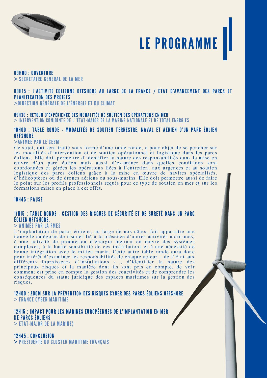 Indépendance énergétique comment assurer la sécurité des parcs éoliens en mer ?