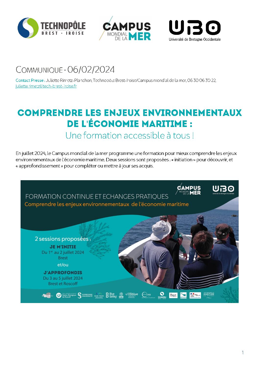 Formation : Comprendre les enjeux environnementaux de l&rsquo;économie maritime