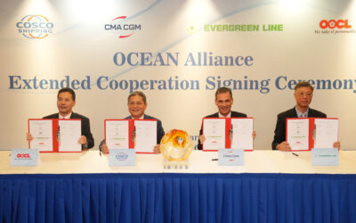 CMA CGM, COSCO SHIPPING, Evergreen et OOCL prolongent OCEAN Alliance à 2032