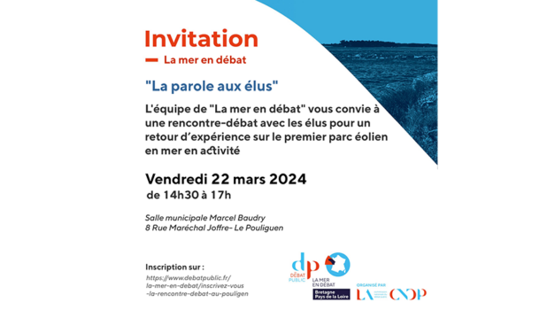 Pensez à vous inscrire pour participer à la rencontre débat « La parole aux élus » du 22 Mars prochain