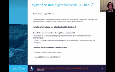 3ème Mardis de la mer en débat : Faut-il développer l’éolien en mer au nom de l’urgence climatique . Opportunités et enjeux économiques?
