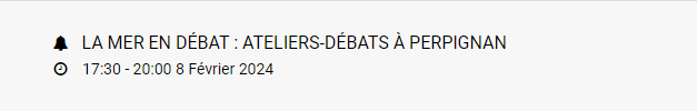 La Mer en Débat : les événements de la semaine à ne pas rater