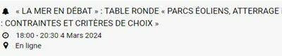 La Mer en Débat : les événements à venir