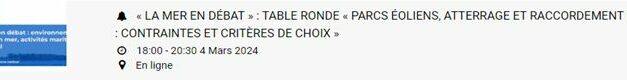 La Mer en Débat : les événements à venir