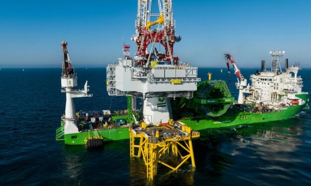 Fécamp : Toutes les éoliennes du parc en mer sont installées