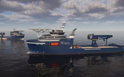 Norvège : un nouveau navire dont tout l’équipement de levage offshore, y compris la grue de 250 tonnes, est électrique