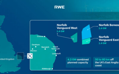 Royaume-Uni : RWE rachète à Vattenfall la zone éolienne de Norfolk (4,2 GW prévus)