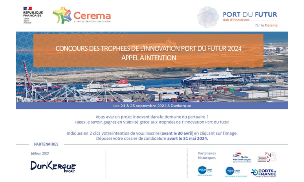 Port du futur (Dunkerque) : appel à candidatures pour les Trophées de l’innovation