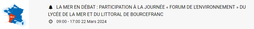 La Mer en Débat : les événements à venir