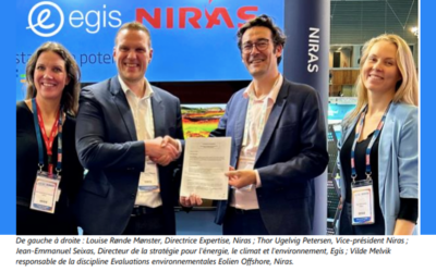 Egis et Niras : deux sociétés de conseil signent un accord pour développer l’éolien offshore en France