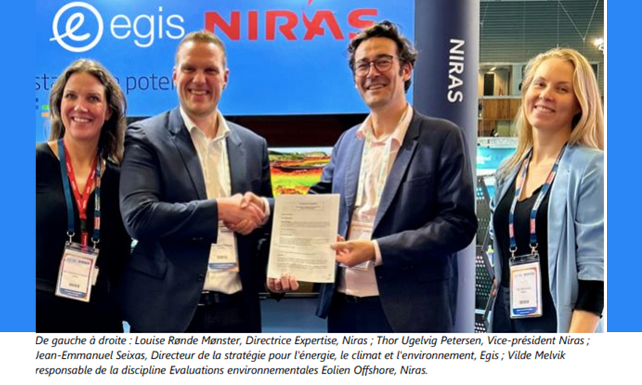 Egis et Niras : deux sociétés de conseil signent un accord pour développer l’éolien offshore en France