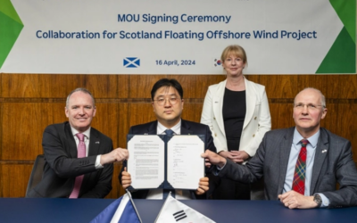 Ecosse : le coréen Hyundai signe un contrat de fourniture pour l’éolien flottant avec Highlands & Islands Enterprise (HIE) et Scottish Enterprise