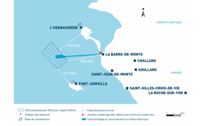 Reprise des travaux en mer pour le parc éolien en mer de Yeu-Noirmoutier d’Ocean Winds