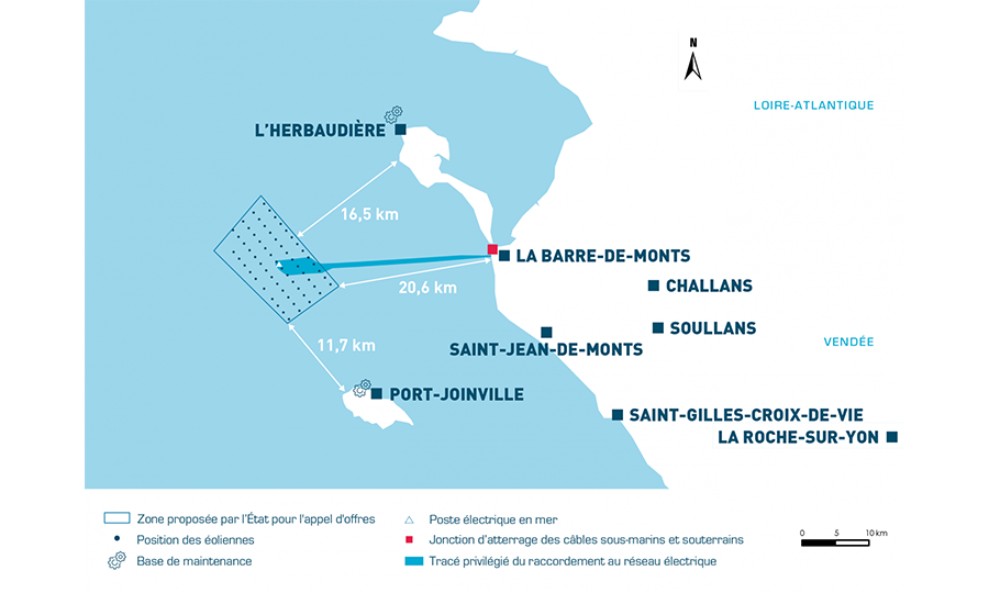 Reprise des travaux en mer pour le parc éolien en mer de Yeu-Noirmoutier d’Ocean Winds