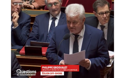 Philippe Grosvalet,  interpelle le gouvernement sur l’avenir de la filière éolien en mer