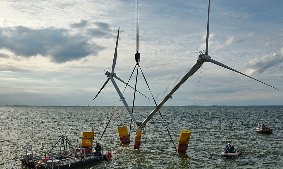 L’éolienne flottante Nezzy² commence ses tests en mer Baltique
