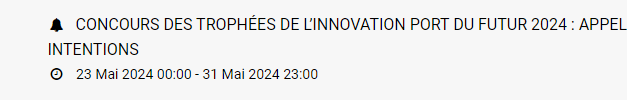 Les événements à venir – A vos agendas